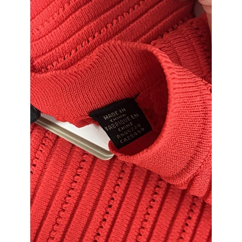 NWT Ted Baker Kamylia Knit Skater Dress 5 Red Career Interview Textured Stretch - Picture 12 of 15